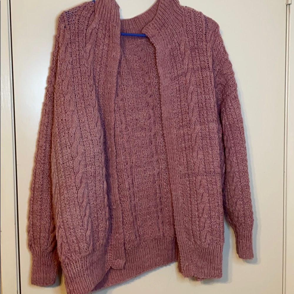 Rose pink cardigan